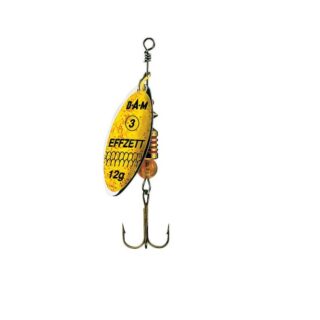 DAM Effzett predator spinner Yellow Glitter